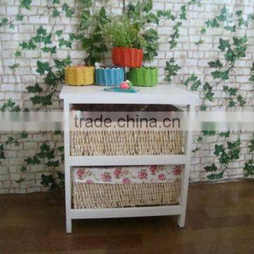 Hot Sale Modern Style White Wooden Cabinet With 2 Drawer photo-5