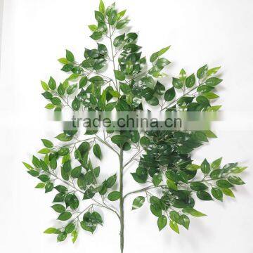 2016 Wholesale Artificial Leaves Golden Banyan Artificial Leaves for Decoration Artificial Big Green Leaves photo-2