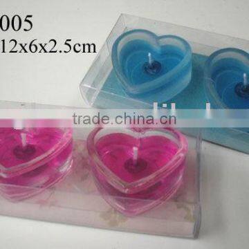 heart shaped glass candle holder