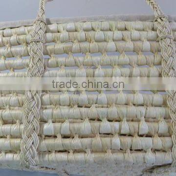 Maize Woven Baby Sleeping Basket Baby Carry Basket With Braided Handle photo-5