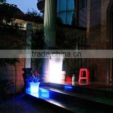 LED Large Garden Flower Pots Blue /led Plastic Large Flower Pot Stands Designs Led Plastic Flower Pots Manufacturers photo-4
