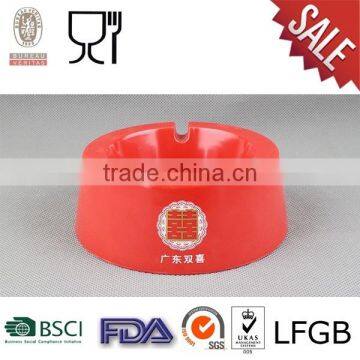 Round Melamine Plastic Ashtray with customize logo