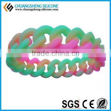 2015 Wholesale Fashion Twist Braided Silicone Bracelet ,wristband China photo-2