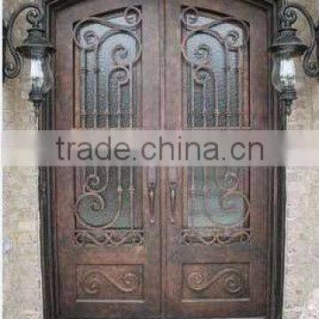 Bisini wrought iron double entry door (BG90098)