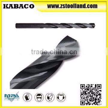 Black Oxide HSS Straight Handle Shank Twist Drills For Metal