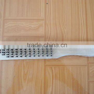 wooden handle steel wire brush