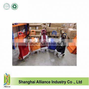 Shopping Cart Folding Rolling Wheels Grocery Bag Trolley