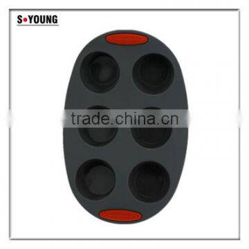 10111 6pcs Cups Shape Silicone Cake Mold