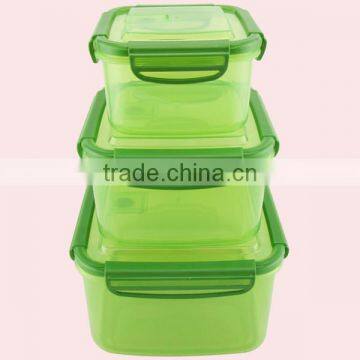Silicone Edge Square Plastic Container With Lid photo-5