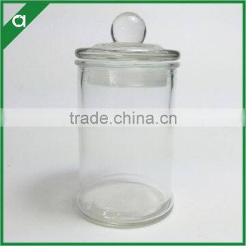 Wholesale Circle Cylinder Tea Pot Glass Jar/Container for Candle