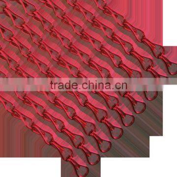 Heavy Duty 12mm Pink color Aluminum hook chain for curtain