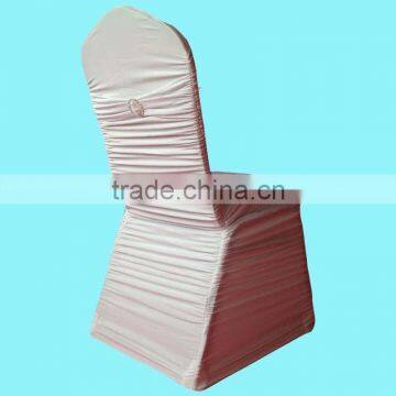 210 GSM Thick Ruffled Colorful Pleated Chair Cover with Band at Back