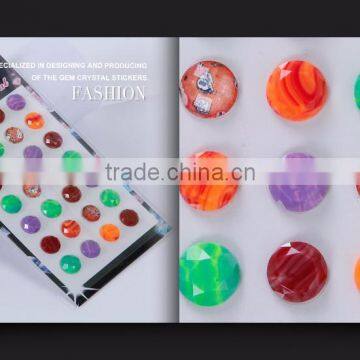 Factory OEM Crystal Diamond GEM Rhinestone Self Adhesive Sticker photo-5