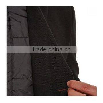 2014 Hidden Button High Fashion Classical Design Black Lapel Slim Fit Mens Cashmere Men Coat photo-3