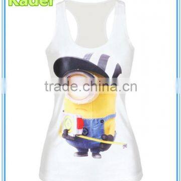 The simpsons printing sports tank top