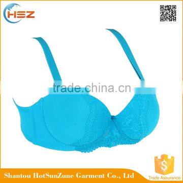 HSZ-58019 New Design Girls Sexy Lace Underwear Big Women Sex Bras Famous Bra Brands
