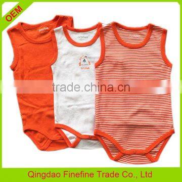 Newborn Baby Gift Set Baby Wear Sleeveless Baby Romper China photo-2