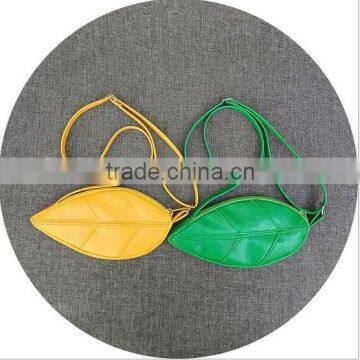 S60464B 2017 hot sale girls leaf Messenger bags