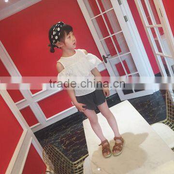 S16937A Baby Cotton Ruffle Baby Shorts Toddler Girls Shorts photo-3