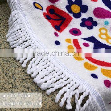 Soft Super Water Absorbent Multi-Purpose Beach Picnic Blanket Mat Bohemian Round Beach Mat