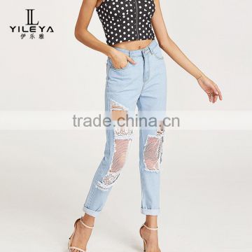 Custom china made skinny adult jeans,ladies jeans pants