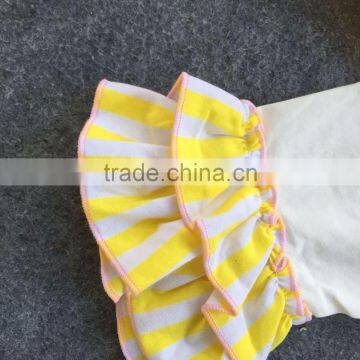 2016 Easter Design New Baby Kids Yellow Strpies Easter Girls Outfits Boutique Clothing With Matching Headband and Necklace Set photo-3