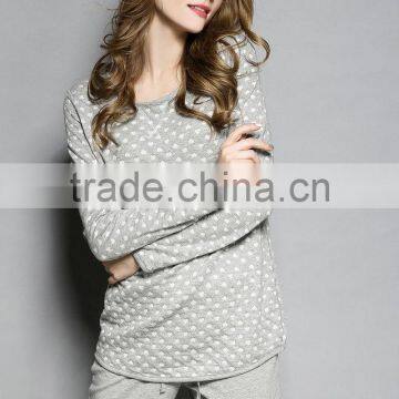 Foreign Trade Export German Brand Organic Cotton in the Spring and Autumn Winter Long Sleeve Cotton Pajamas Leisurewear Suit Plu photo-4