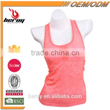 Custom sport/gym/running/yoga dry fit tank top,women sexy clothing sleevless latest vest top with low MOQ