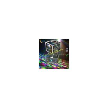 Full color RGB flower gobo Grating pattern disco green laser effect lighting  50mW  A3