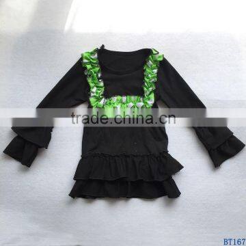 Baby Fall Cotton Shirt Long Sleeve Girls Clothes Icing Ruffle Sleeves Children Autumn Tops