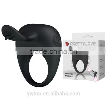 Vibrating Cock Ring Penis Tongue Rings Repeatable Use Clitoral Stimulation Toys,Clit Vibrator Adult Sex Products For Couple