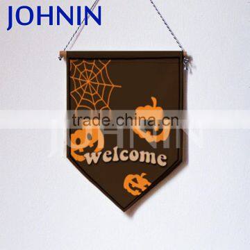 New design custom size factory supply decoraton halloween exchange hanging flag