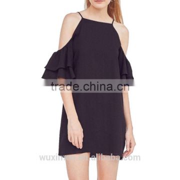 women's hot new products for 2015 off shoulder crop top dress