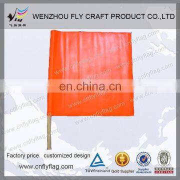 hot selling PVC safety flags; warning Flags with iron stick