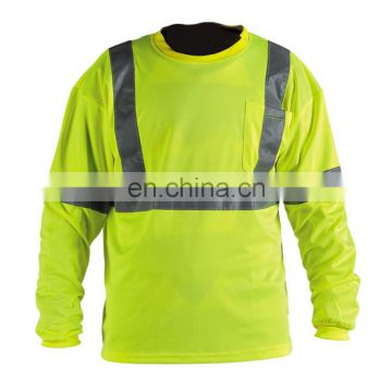 Hi-vis safety long sleeves shirt