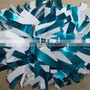 metallic cheer pom poms