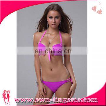 Women Sexy fluorescence color Bikini Beach Swimwear