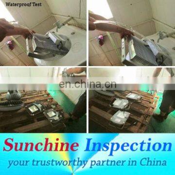 outdoor led light inspection service /quality check/electroics/shenzhen/canton fair