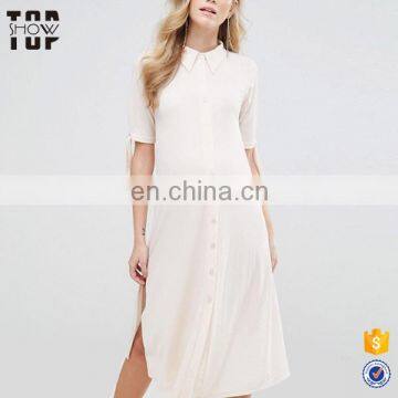 China product side splits maternity dress shirt