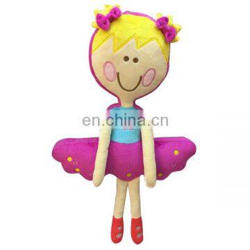 Fashion Ballet Dolls For Girls Cartoon Plush Dolls Custom Children Rag Dolls