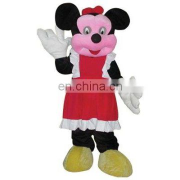 mickey mouse fur mascot/ female mickey mouse fur costume