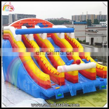 Hot sale jumbo inflatable water slide,4 lane water slide park,commercial inflatable water slides