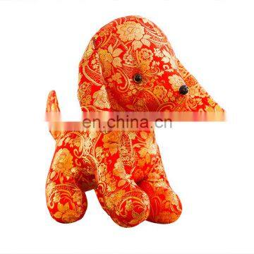 new design chinese new year plush dog toys custom logo