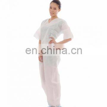 breathable single use pajamas suit made of light weight SMS Xiantao manufacturer