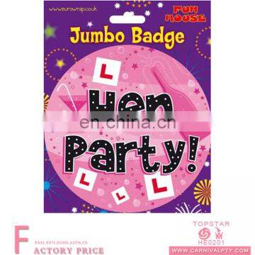 Custom party buy personalised pin badges making badge holders button badge