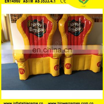 China king throne inflatable chair birthday with best price