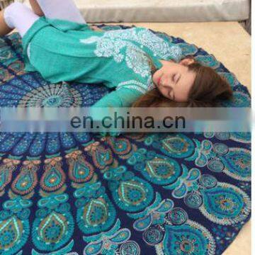 Indian Mandala Beach round Yoga Mat Beach Towel Mandala Roundie