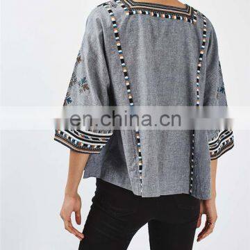 New Fashionable Patch Work Blouse Designs All Hot Sexy Women Blouse and Shirt for Ladies African Style photo-5