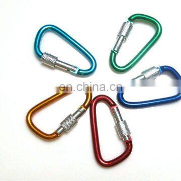 2015 novelty bulk carabiner keychain with lock and compass wholesale