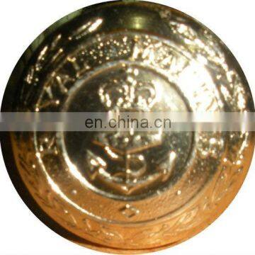 navy brass buttons with shank, military uniform buttons, Made in Pakistan